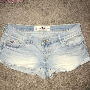 Pair of Hollister daisy duke shorts.